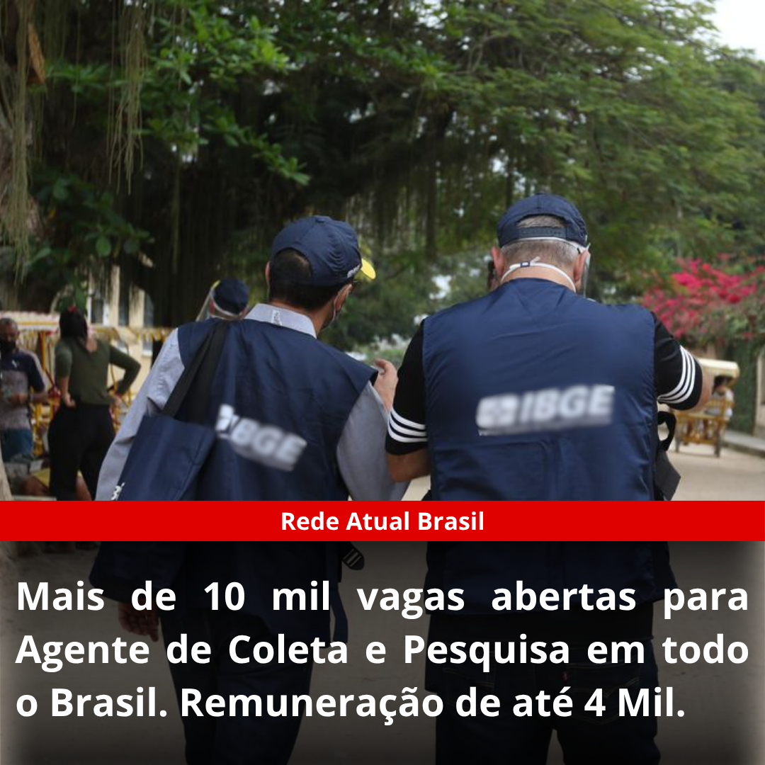 Agentes do IBGE em ação